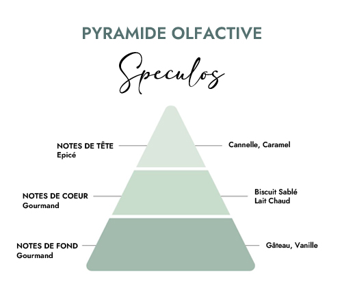 Pyramide olfactive parfum bougie speculos